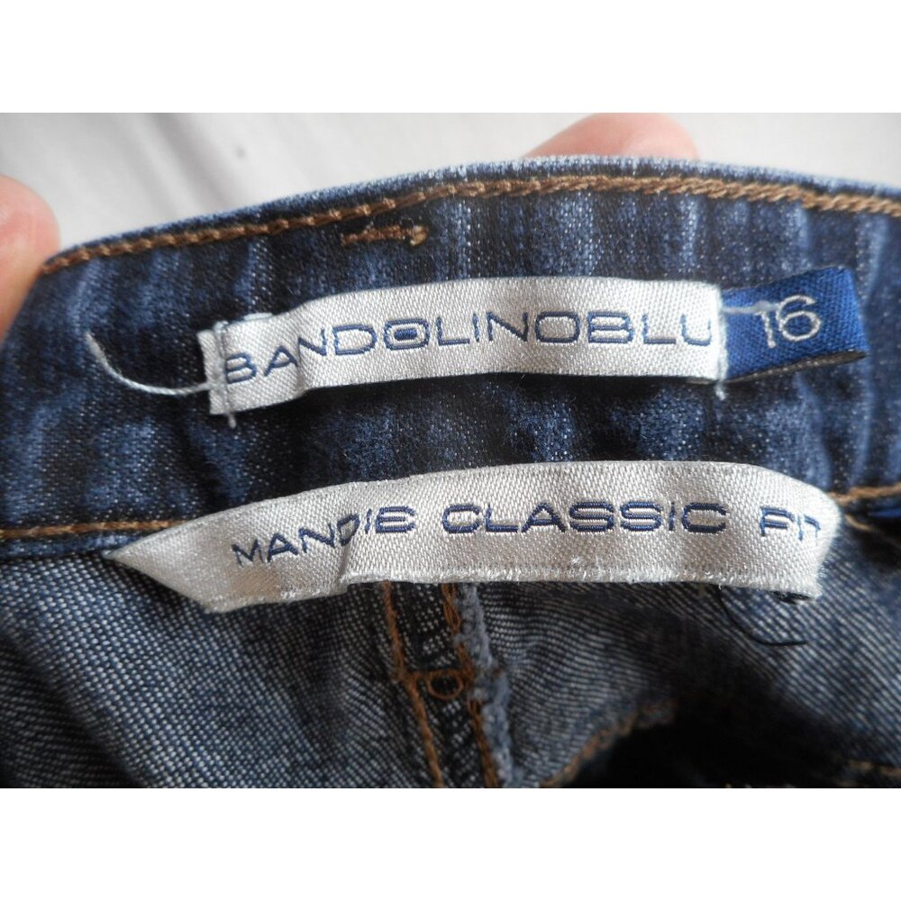Bandolino Jeans Size 16 Mandie Classic Fit Womens cotton dark wash 5 pocket - Picture 5 of 6